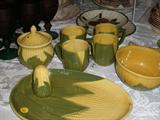 Shawnee corn pottery pieces