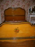 painted full size bed