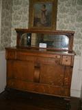oak buffet with mirror