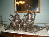 silver plate tea service