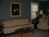 French Provincial sofa and matching chair