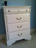 white chest of drawers
