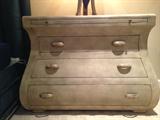 matching pair of leather top night stands