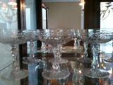 antique crystal stemware