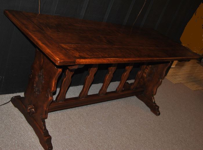 16. Wood Inlaid Table 