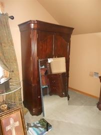armoire and mirror 