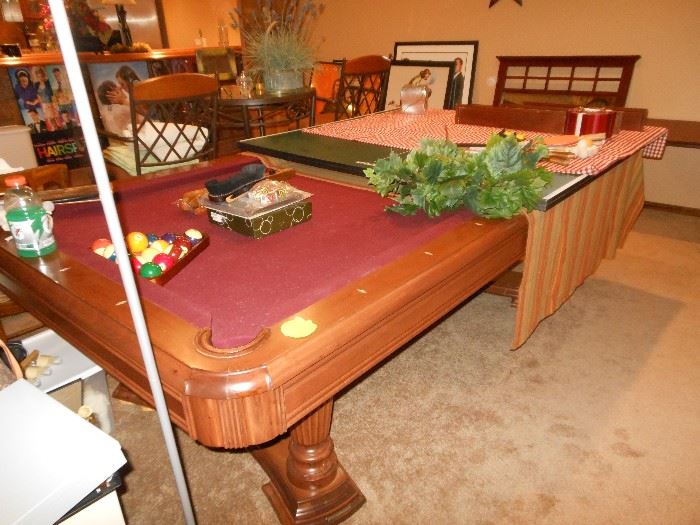 pool table and ping pong table 