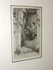 Detail of "Rag Gatherers" by Whistler