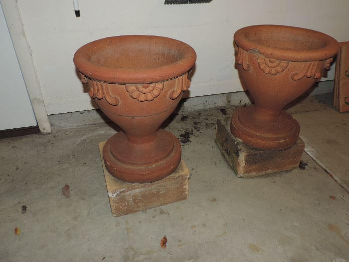 Terra-Cotta Planters from Knight Mansion Perrysburg, Ohio
