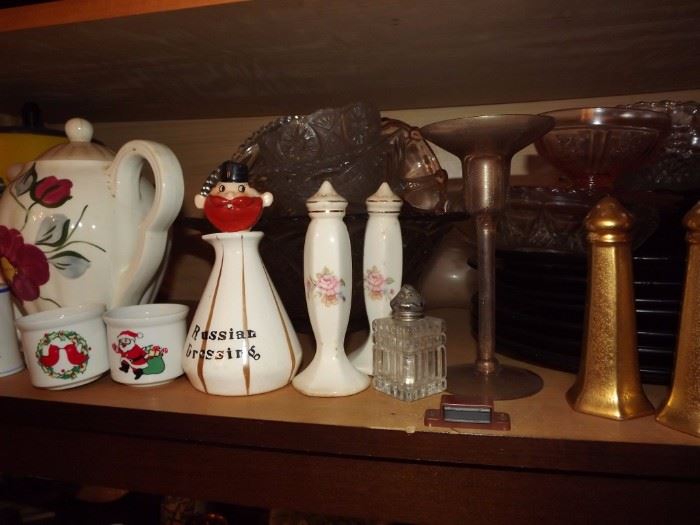 Vintage Salt & Pepper Shakers and Beautiful Teapots