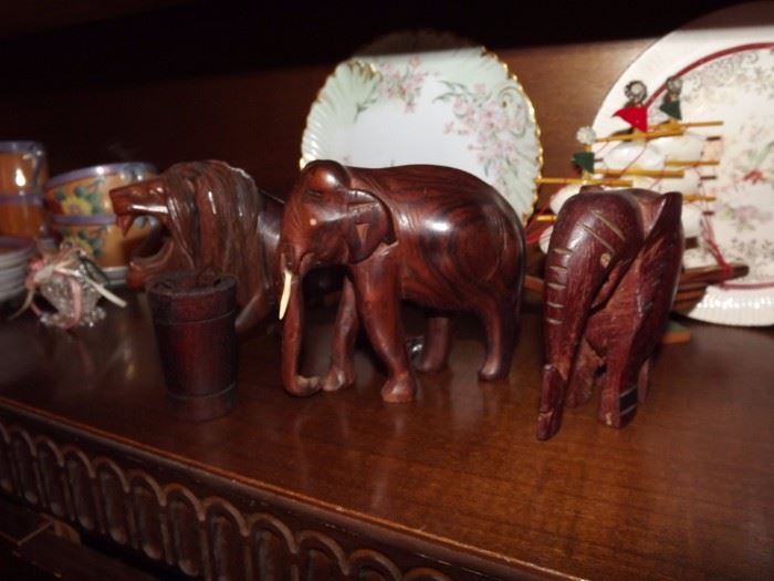 Handcarved Collectibles from travels abroad