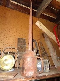 Oil can from the Grand Trunk Western Rail Road (embossed "GTW" on bottom)
