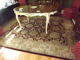 TABLE ONLY SOLD - Handmade Wool Rug STILL AVAILABLE!
