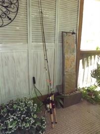 Fishing Poles SOLD - Lighted Waterfall AVAILABLE!