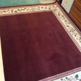 Beautiful Large Rectangle Area Rug, recently professionally dry cleaned.