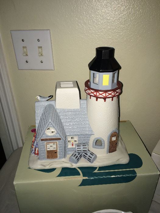 New in box  "Party Light" Stoney Harbor Lighthouse!