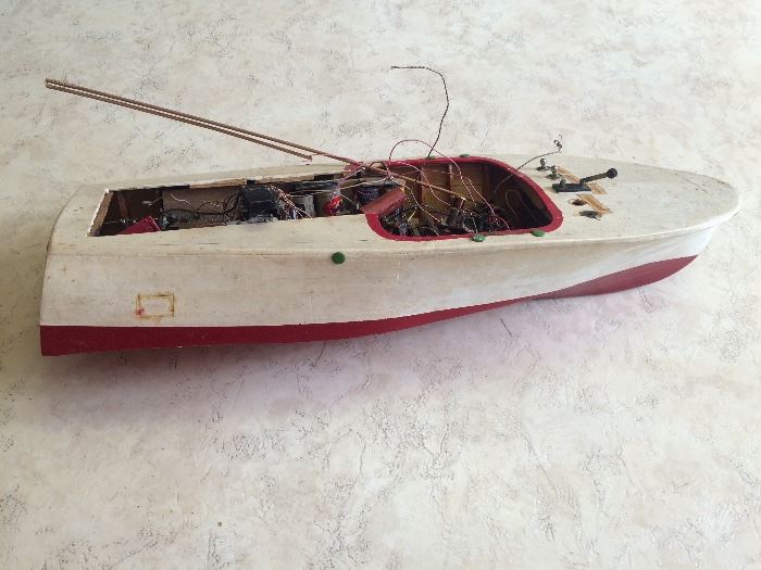 Old Wooden Toy Boat