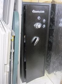 Tall and skinny floor safe.Rubbermaid storage unit.