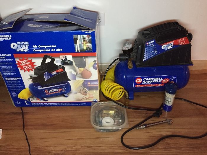 Air compressor $55.00 OR BEST OFFER- text or email us to make an appointment and attend the garage sale.