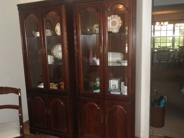 Display/china cabinets - lighted