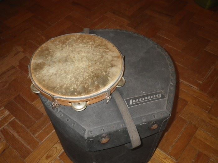 drum case and tampourine