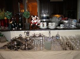 Silverplate, crystal