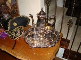 Silverplate tea set 