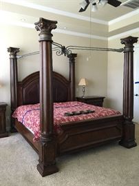 Huge 4-poster bed beautiful!