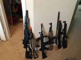 Pellet guns, toys