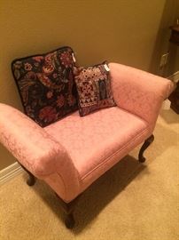 Small Queen Anne bed bench