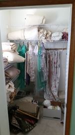 Linens, sewing, knitting