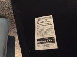 3 high end Chateau d'Ax leather chairs Chateau d'aX original cost $1,500 each