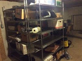 Expensive industrial shelving on wheels