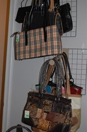 Purses, purses and more purses...................