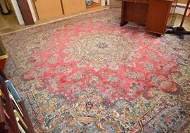 Huge Room-Size Oriental Area Rug (Red / Blue)