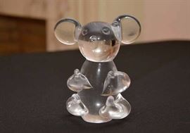 Crystal Mouse Figurine / Paperweight