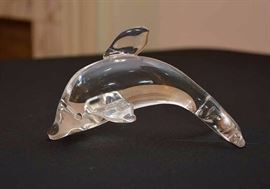 Crystal Dolphin Figurine / Paperweight
