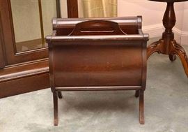 Mahogany Wood Magazine Rack