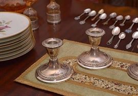 Weighted Sterling Silver Candlesticks