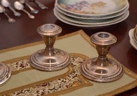 Weighted Sterling Silver Candlesticks