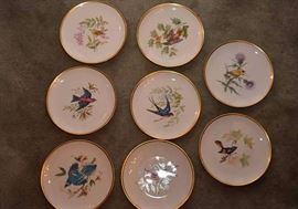 Dessert Plates with Bird Motif