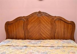 Handsome Vintage Wood Headboard