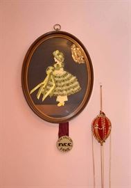 Framed Ribbon Artwork of Girl