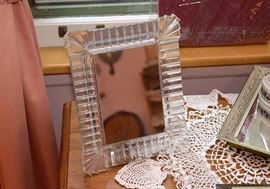 Art Deco Glass Framed Vanity Mirror