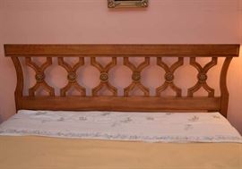 Vintage Wood Headboard (Mattress, Boxspring, & Frame Also Available)