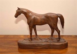Wood Carved Horse