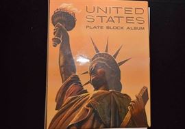 Postage Stamps, Plate Block Album