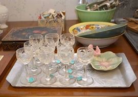Crystal Cordial Glasses