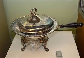 Silver Plate Chafing Dish / Warmer