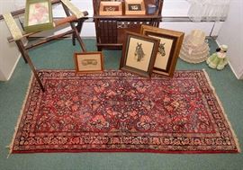 Small Oriental Area Rug (Red)